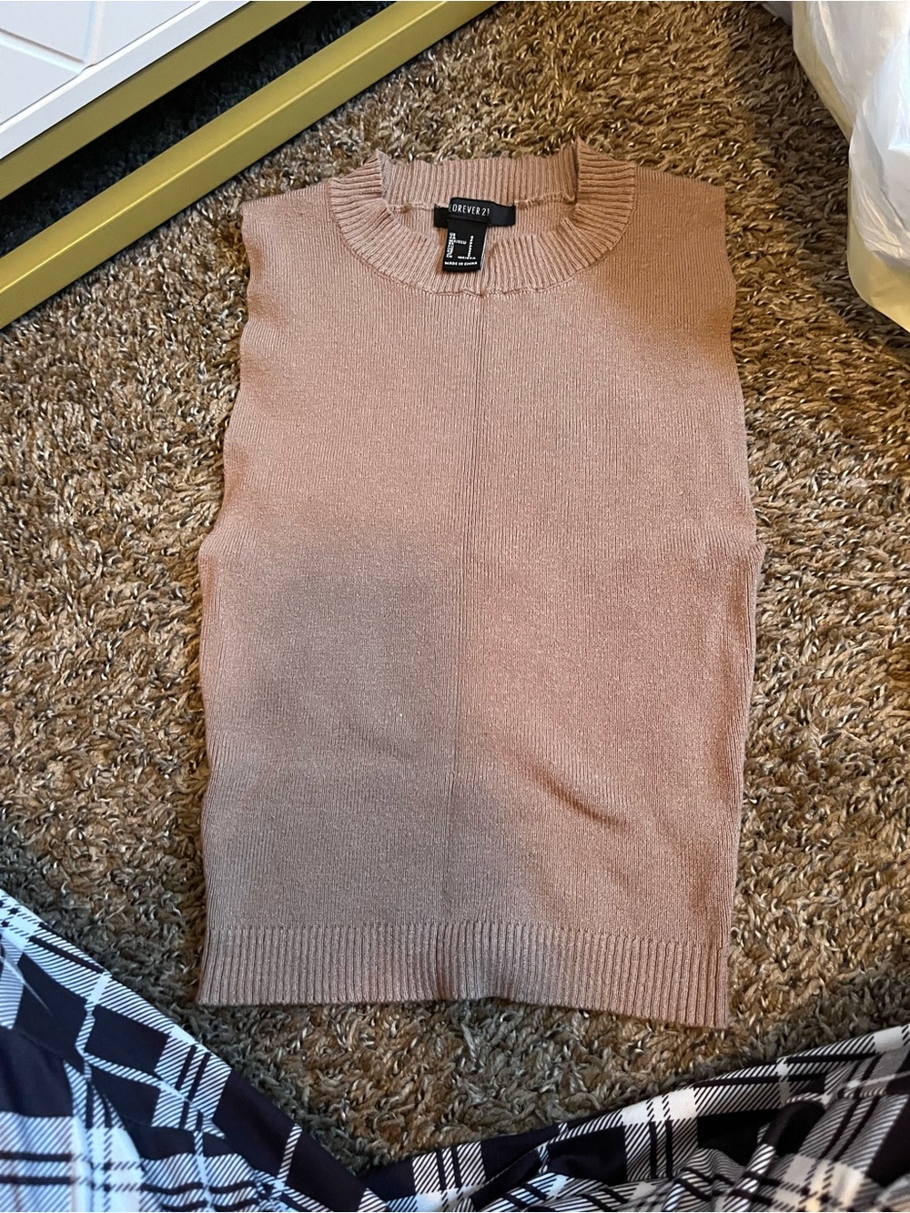 Forever 21 Sleeveless Knit Tank in Dusty Pink